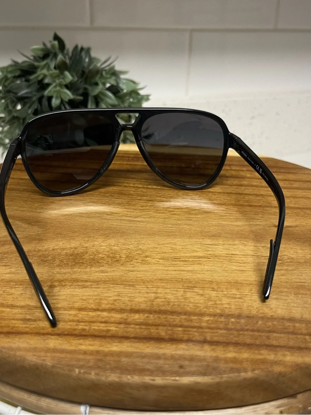 Prada Black Polarized Sunglasses Temple Arm